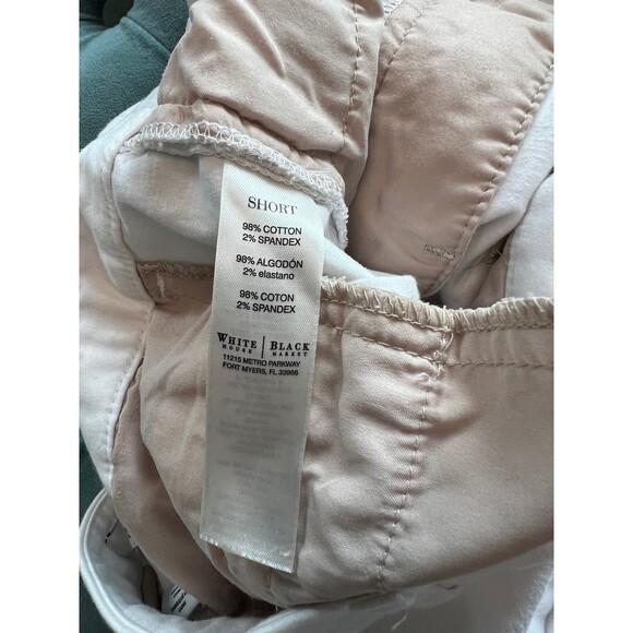 Black House White Market Shorts White Cotton Chino Sz 10 WHBM - Picture 3 of 6